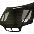 ER-style carbon fiber hood for 1999-2002 BMW E46 2DR, pre LCI2