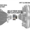 Fan Clutch Adapter, 6.0L to 7.3L Ford Diesel2