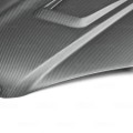 GT-style DRY CARBON hood for 2007-2011 Mercedes Benz C63 (Does not fit standard C-class)2