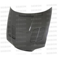 GTR-style carbon fiber hood for 2002-2005 BMW E46 2DR, LCI