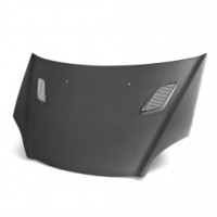 MG-style carbon fiber hood for 2002-2005 Honda Civic Si (Matte Finish)