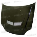 VSII-style carbon fiber hood for 1999-2000 Honda Civic