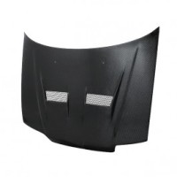 XT-style carbon fiber hood for 1988-1991 Honda Civic HBCRX (straight weave)