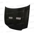 XT-style carbon fiber hood for 1992-1995 Honda Civic 2DR3DR