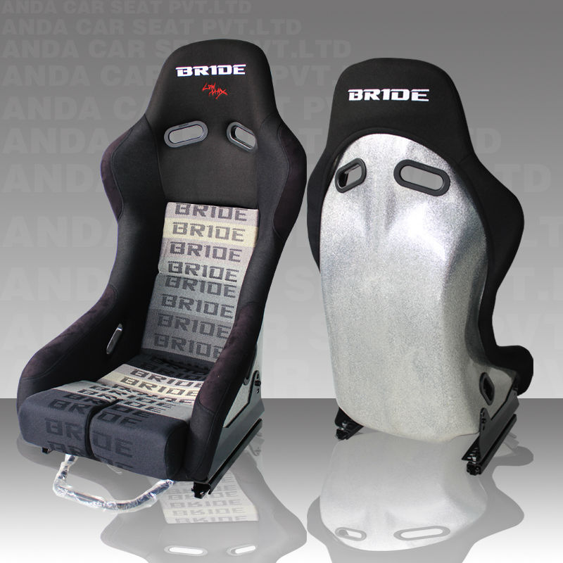 thumbnail image 2 of Elite Auto Pair Of Low Max Racing Seats – Black Cloth With Red Stitching, Adjustable Backrest, Includes Slider Kit – Universal Fit 2 of 5